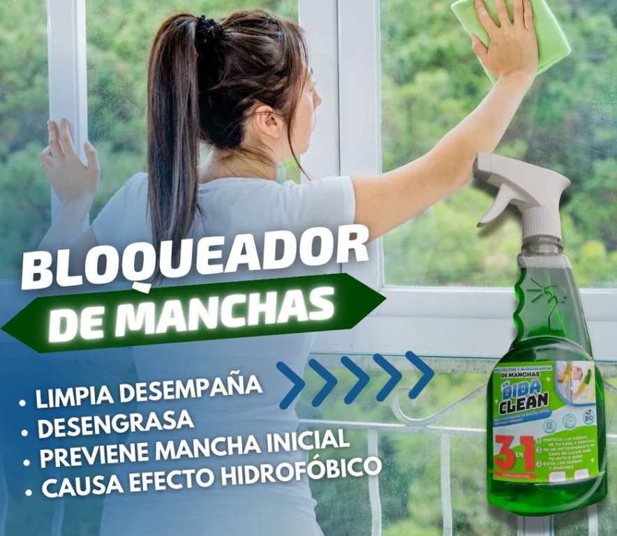 LIMPIAVIDRIOS (Protector y Bloqueador de Manchas) DIDA CLEAN